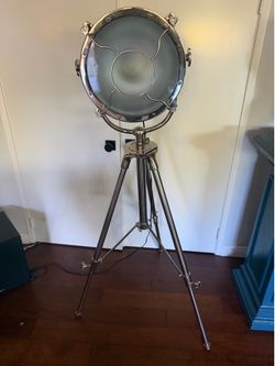 Nautical studio floor lamp