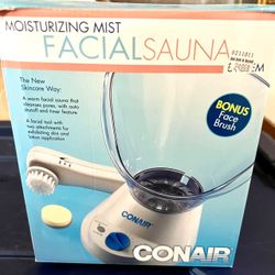 Conair Facial Sauna Exfoliating Brush Sinus Steam