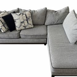 Rooms To Go "Widell" Sectional – Tweed Cabbria Dusk