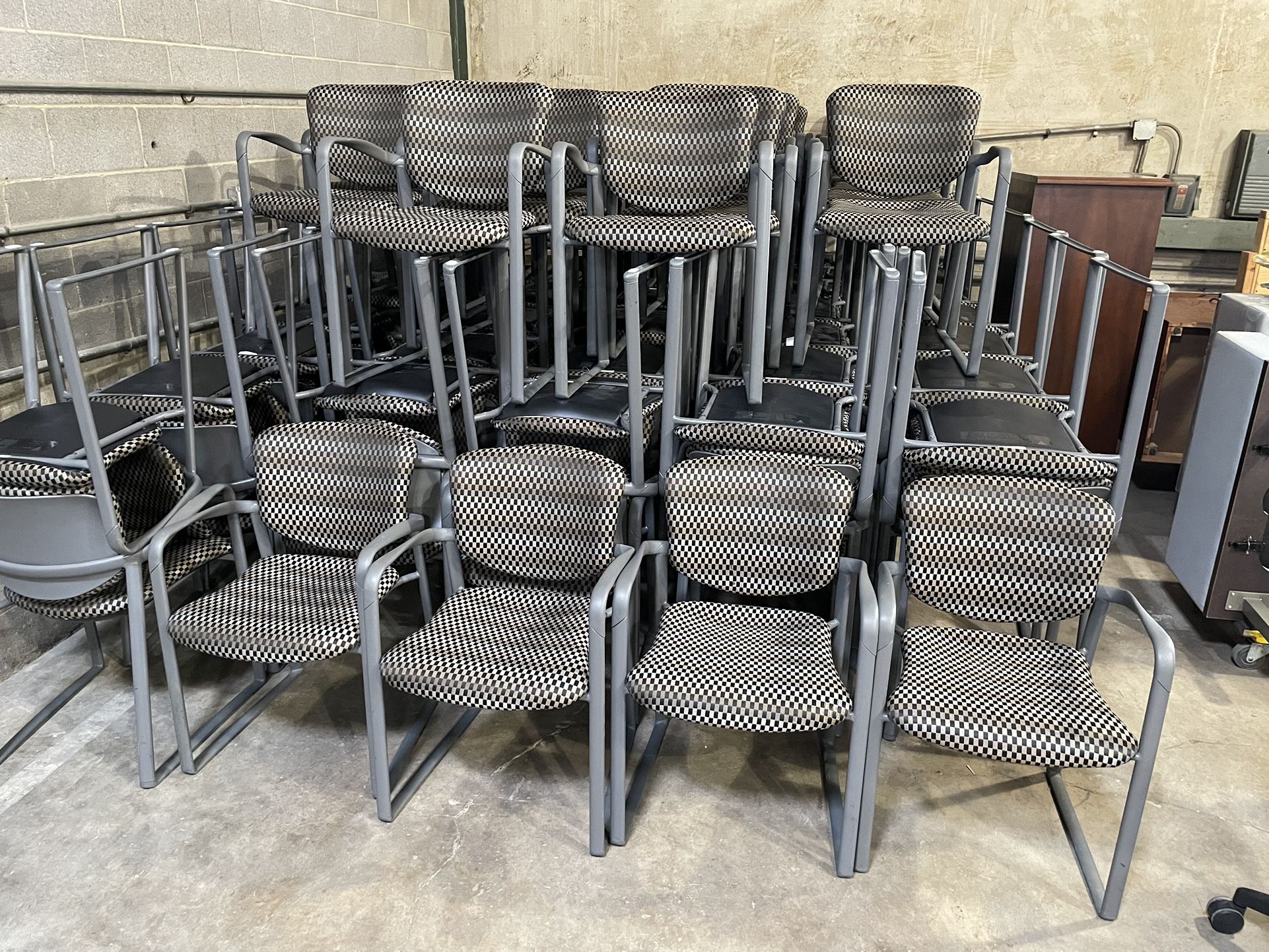 80 Matching Haworth Office Guest Chairs! Very Sturdy And Look Great! Only $30 Ea!