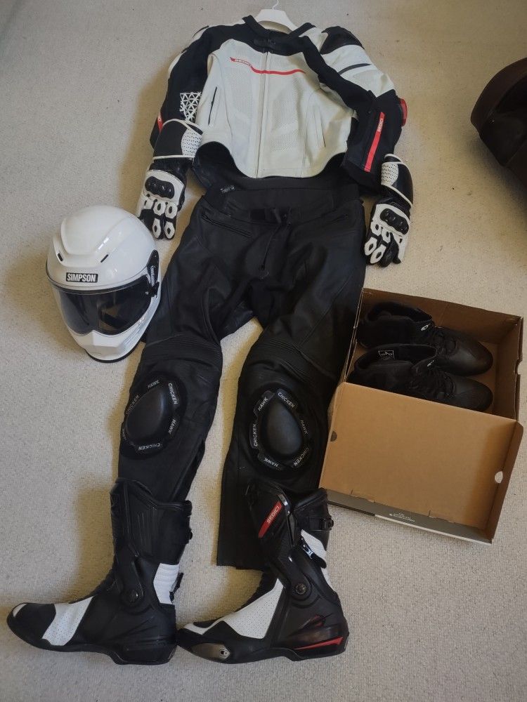 A Set Of Sedici Protective Racing Gears