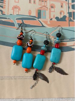Bohemian Style Turquoise Earrings