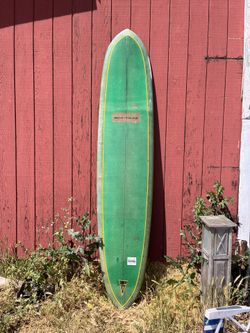 Vintage Holmsey Wid-Trak Pin Tail Longboard Surfboard