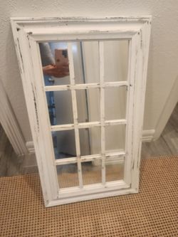 White mirror farmhouse