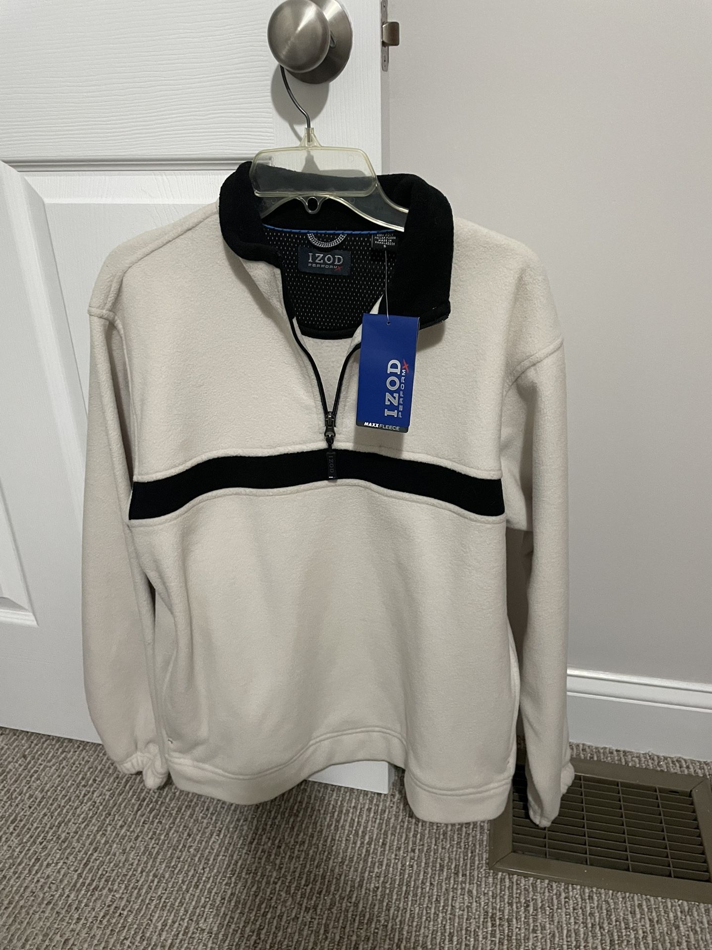 Mens Small 3/4 Zip Sweater Pullover