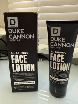 Lot Of 2 - Duke Cannon Oil Control Face Lotion, 3 oz, Fragrance Free New in box.