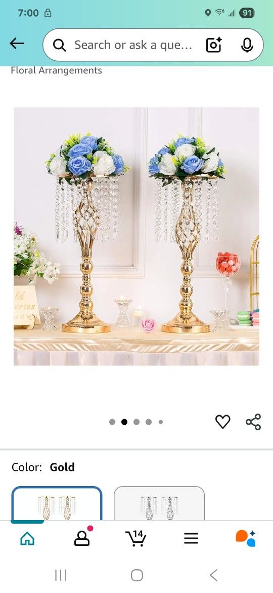 Crystal Beads Centerpieces