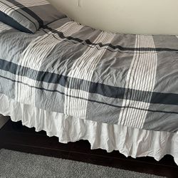 Twin Bed Frame and Mattress 