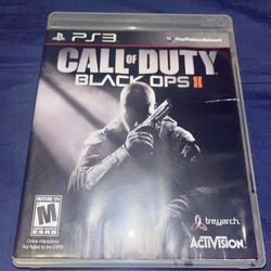 PS3 Call Of Duty Black Ops II