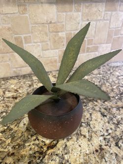Faux Succulent Agave Plant (Metal)