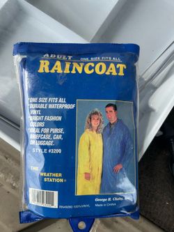 Adult One Size Fits All Raincoat