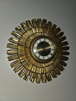 MCM Sunburst Clock