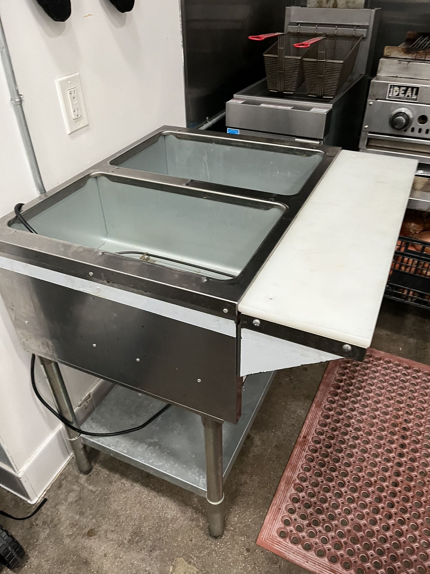 Two Well Electric steam Table