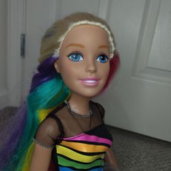 Barbie 28-Inch Rainbow Sparkle Best Fashion Friend Doll