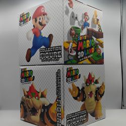 Super Mario 3D Land Collection Figures.  Bowser + Mario