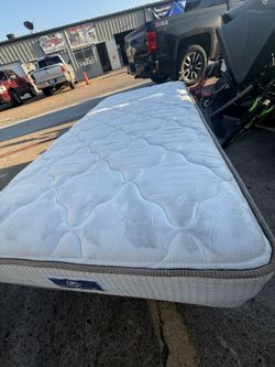 Twin Size Bed & Riel $75
