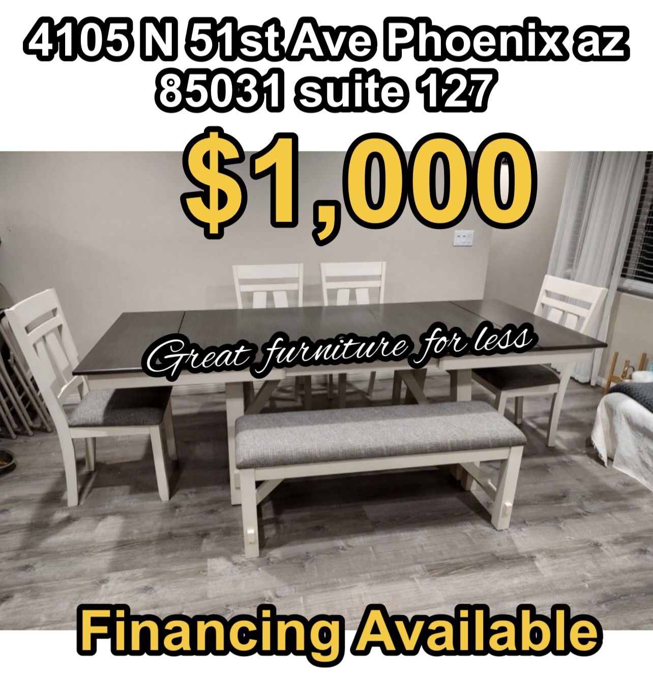 6 PCs Dining Table Set Brand New