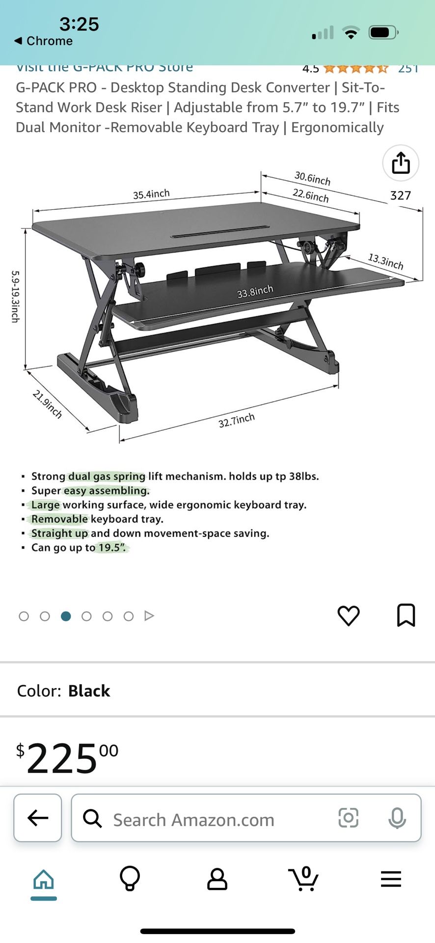 G-PACK PRO - Desktop Standing Desk   