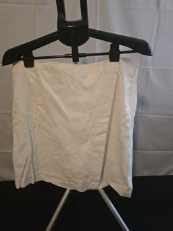 Women's Linen White Short Skirt Size 14