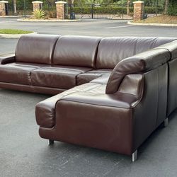 Couch/Sofa Sectional - Real Leather - Delivery Available 🚛