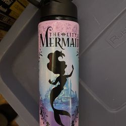 Little Mermaid Metal Water Bottle