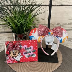 Disney Ears Headband And Autograph Book Bundle 