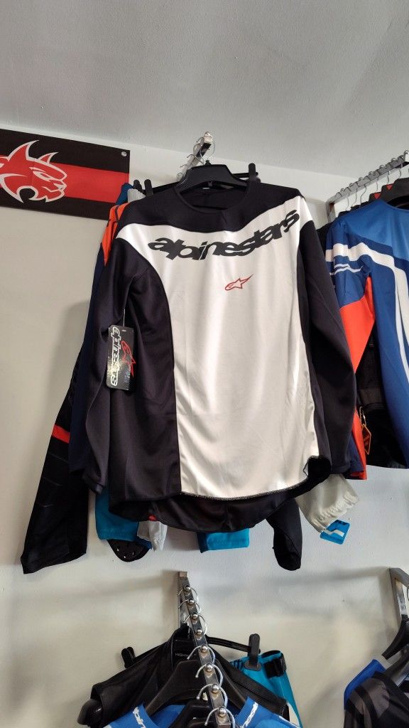 Alpinestars Off-road Jersey Black And White Brand New $35 Each Available In Different Sizes