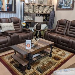 Power Reclining Sofa Or Love Seat In Stock $1299 Each Your Choice 