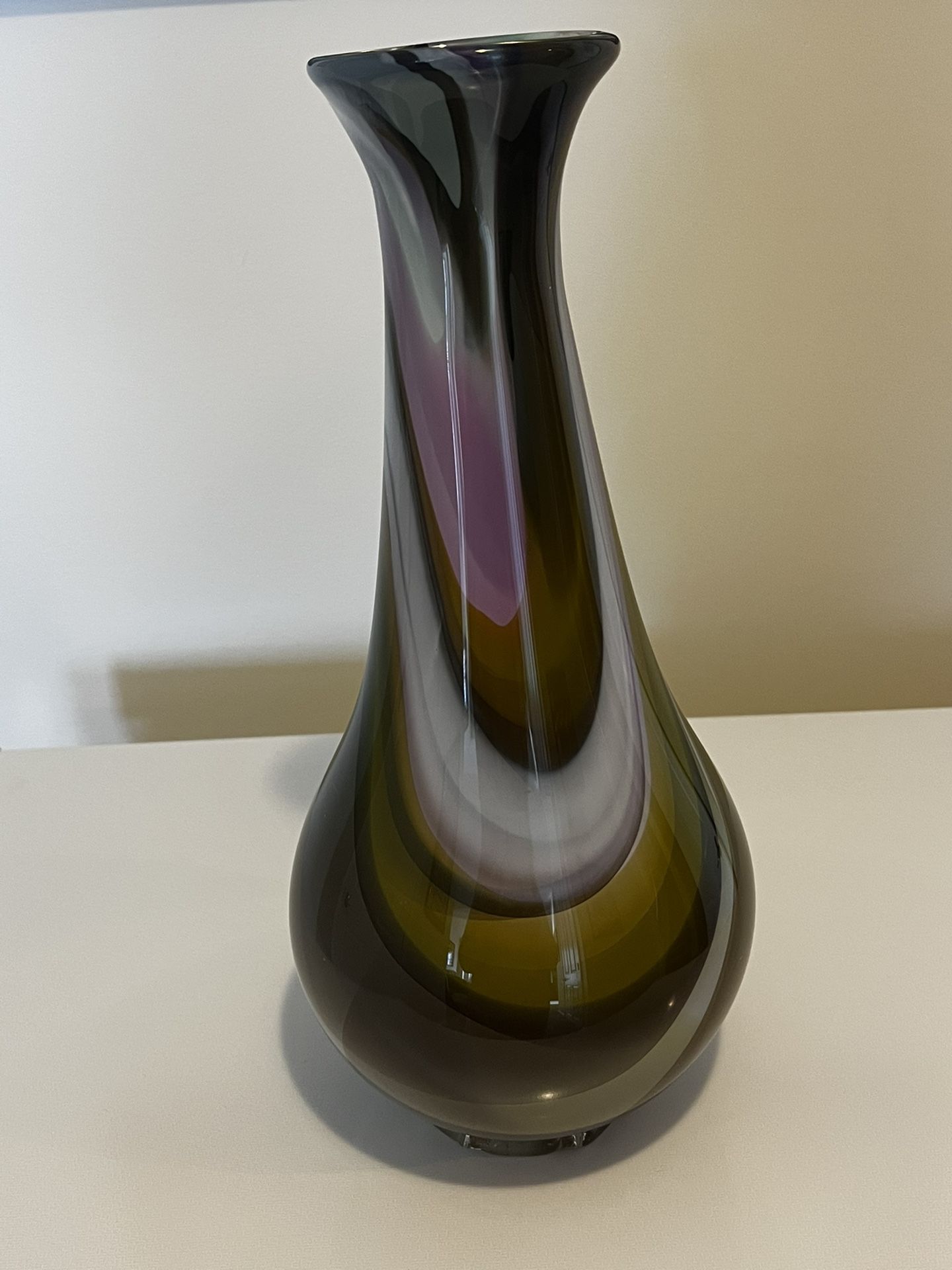 Hand Blown Glass Vase 