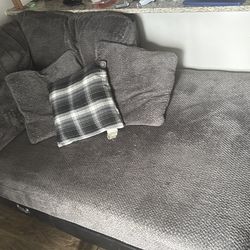 Large gray sectional