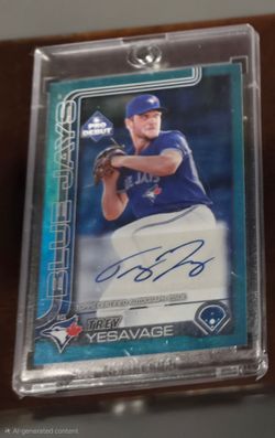 2025 Topps Pro Debut Trey Yesavage Aqua Foil Auto /75 🔥 Blue Jays Top Prospect!
