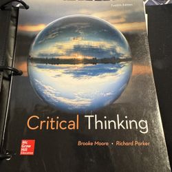 Brand New Critical Thinking College Textbook 