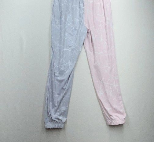New Shosho Pants Women's Size S- XL Pink Elastic Waist Striped Electric Joggers.