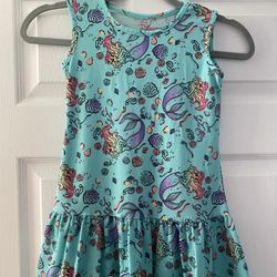 Beautiful Little Mermaid Dress for Girls Size Small (6) 🧜‍♀️🩵✨