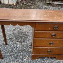 DIY Vintage Maple Desk