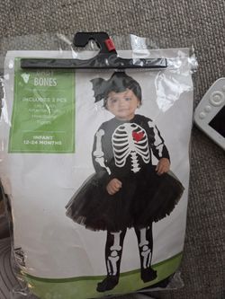 Toddler Skeleton Girl Costume