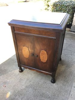 Antique Record Player Cabinet For
