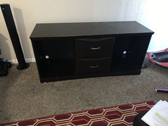 Black tv stand few dings and scratches but still really good 80 obo