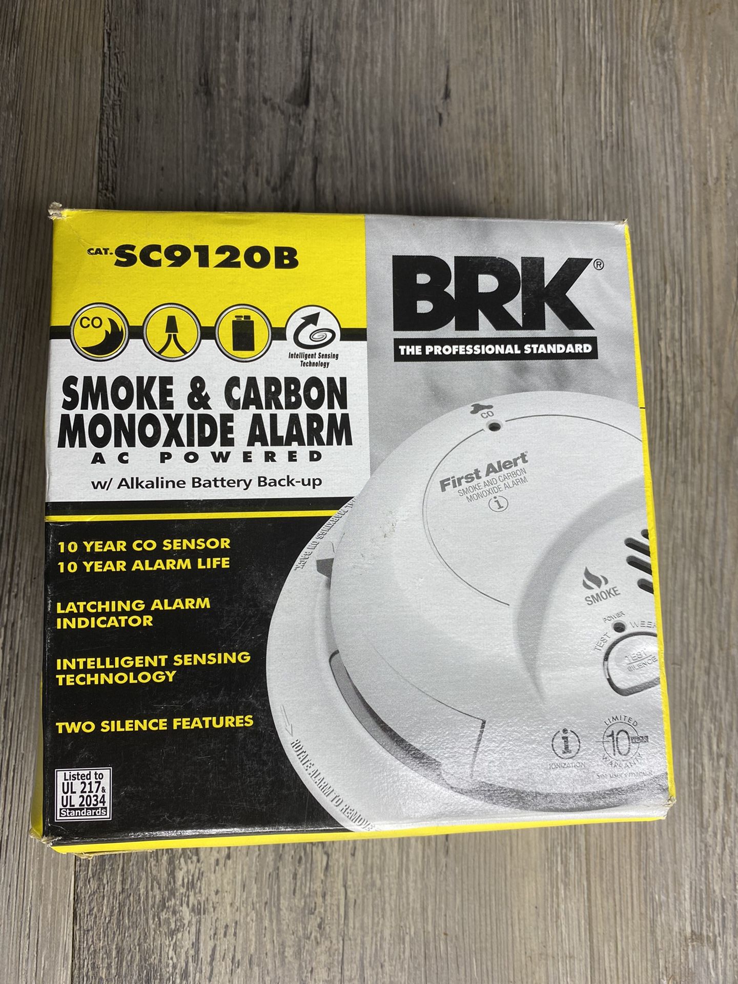 First Alert, BRK SC9120B Hardwire Combination Smoke/Carbon Monoxide Battery Back