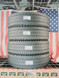 ✔️ Set of 4 Used Tires LT235/80R17 FIRESTONE TRANSFORCE AT2 COMMERCIAL LOAD 235 80 18 F250 F350 RAM3500 SILVERADO3500 