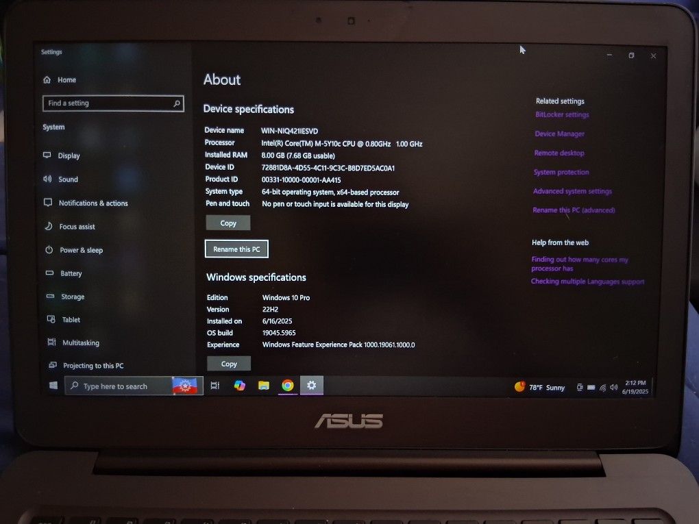 Asus UltraBook 13.3
