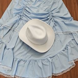 Gold Rush Era WESTERN SALOON GIRL Costume Size Large