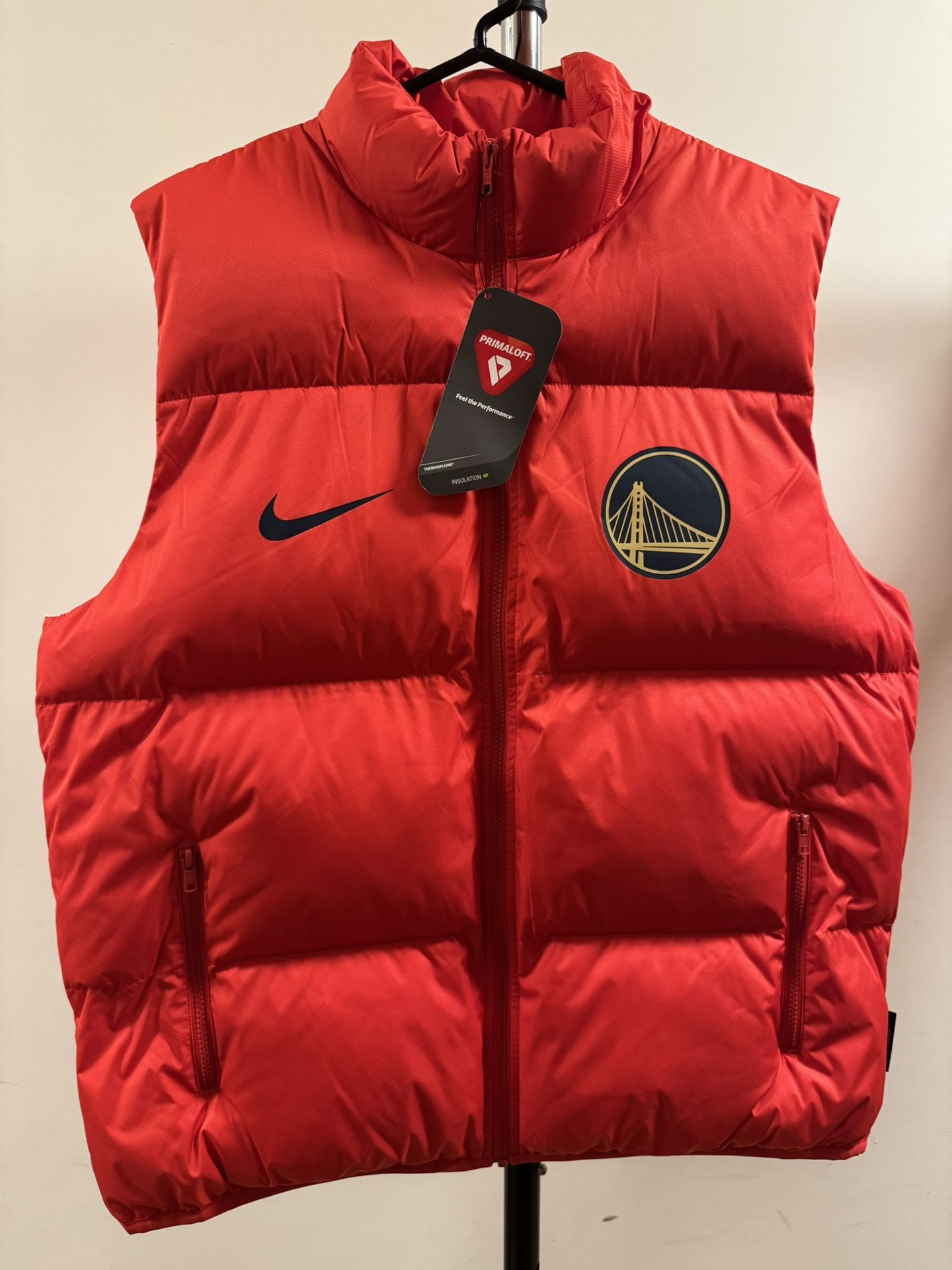 Nike GSW City Edition PRIMALOFT Puffer Vest Large BRAND NEW