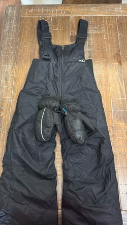 Kids Snow Overalls and Mittens