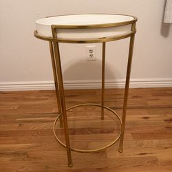 Gold Accent Side Table – $25