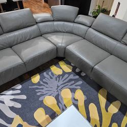 Abella Leather Sectional