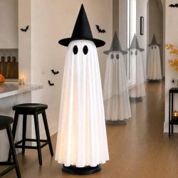 Brand New Halloween Decoration Indoor 46.5" Lighted Animated Floating Ghost