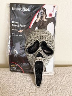 Bling Ghost Face  Adult L