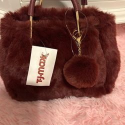 Brand New Furry Hand Bag 15$