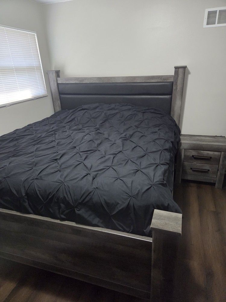 Ashley King Size Bed And Dresser 